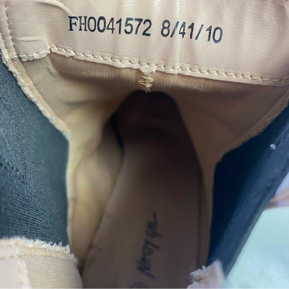 Nasty Gal Faux Leather High Platform Chelsea Boots Size 10 - Picture 7 of 9